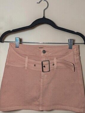 Forever 21 Rose Belted Mini Skirt